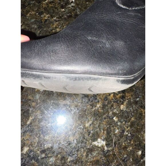 Clark’s Women's Black Ankle Boots Size 8M 3" Heel Casual Zip - Picture 10 of 11